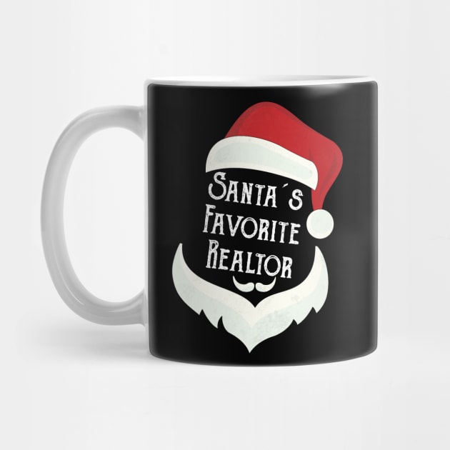 Santa's Favorite Realtor Xmas Funny Claus Christmas Gift by Trendy_Designs